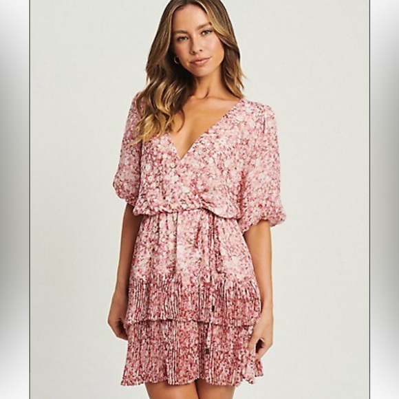 Dresses & Skirts - BNWT Pink Floral Dress